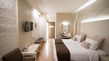 Draps en coton égyptien, literie de qualité supérieure, minibar