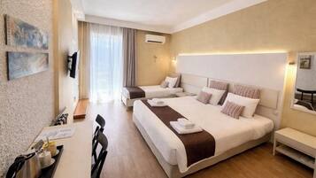 Sábanas de algodón egipcio, ropa de cama de alta calidad y minibar