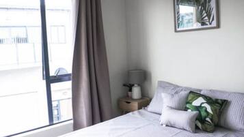 2 bedrooms, bed sheets