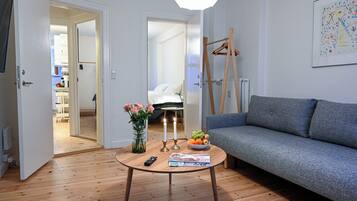 Apartamento, 1 quarto, vista para a cidade | Sala de estar