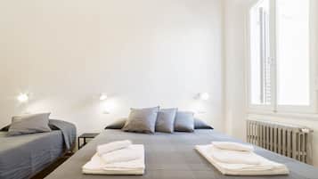 1 habitación, tabla de planchar con plancha, wifi y ropa de cama