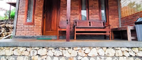 Kamar Twin, pemandangan pantai (with Air Conditioner) | Wi-Fi gratis dan seprai linen