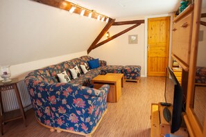 Televisión, reproductor de DVD, libros y estéreo 