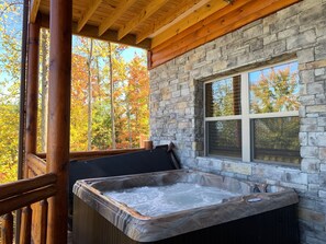 Cabin, Multiple Beds, Hot Tub, Mountain View | Spa | Sauna