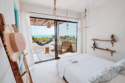 Luna Mar Suite large ocean view terrace | Con stile personalizzato, Wi-Fi gratuito, lenzuola