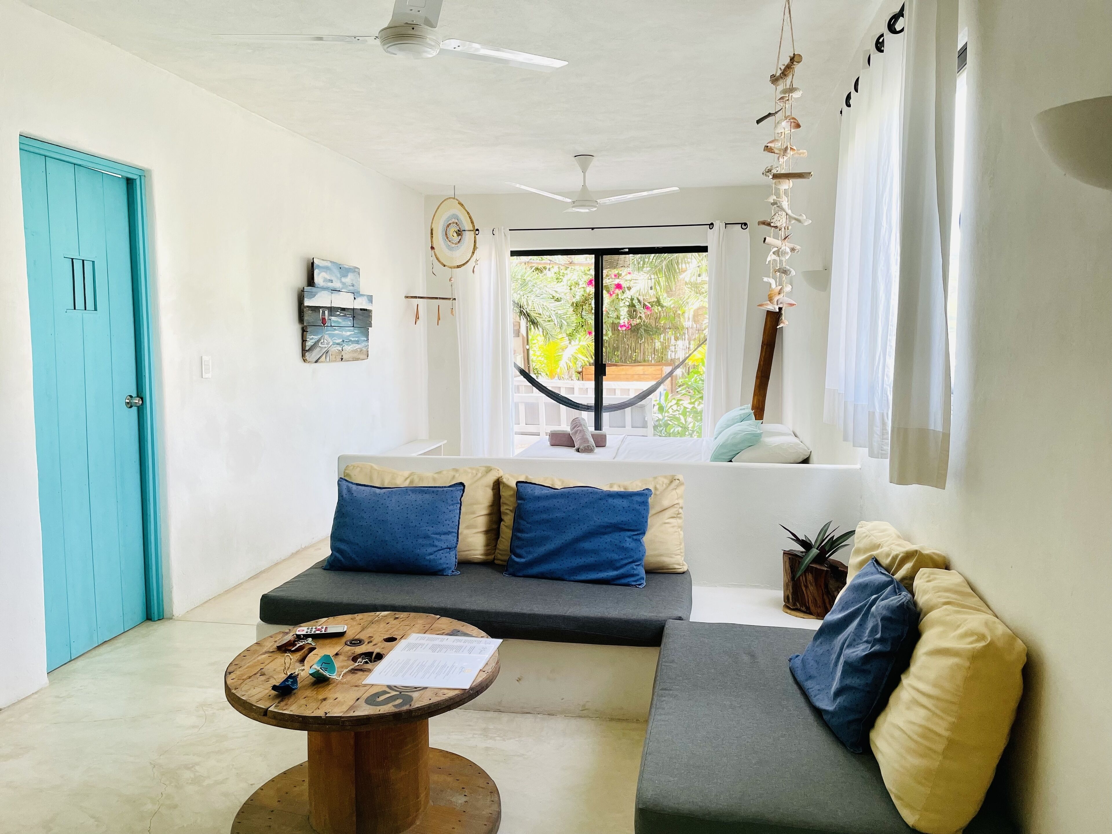 arena suite with garden/pool view | living area