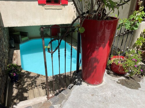 Pool & Terraces: Unique Home in the Heart of a Village – Gulf of Saint-Tropez