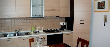 Apartment, 1 Bedroom | Private kitchen | Fridge, oven, stovetop, espresso maker