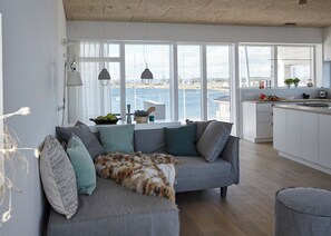 TV, peis, DVD-spiller og bøker