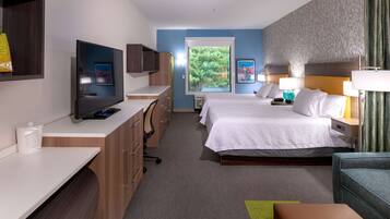 Skrivebord, skrivebord for bærbar PC og blendingsgardiner