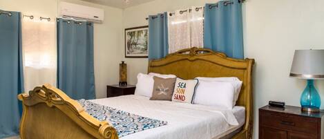 1 غرفة نوم ومكواة/لوح كي وواي فاي وملاءات أسرّة