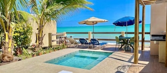 Casa Duplex na areia da praia com piscina e churrasqueira em Maceió, Ipioca.