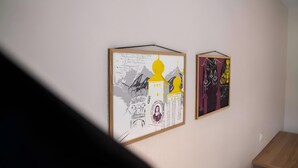 Two framed artworks on a wall. - Hotel Stockalperhof (Brig)