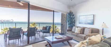 TV, DVD player, books, stereo