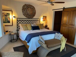2 bedrooms, in-room safe, iron/ironing board, WiFi