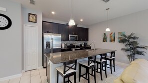 House, Multiple Beds, Private Pool, Pool View | Private kitchen | Fridge, microwave, stovetop, dishwasher - Storey Lake Resort - Crs815 (Kissimmee)