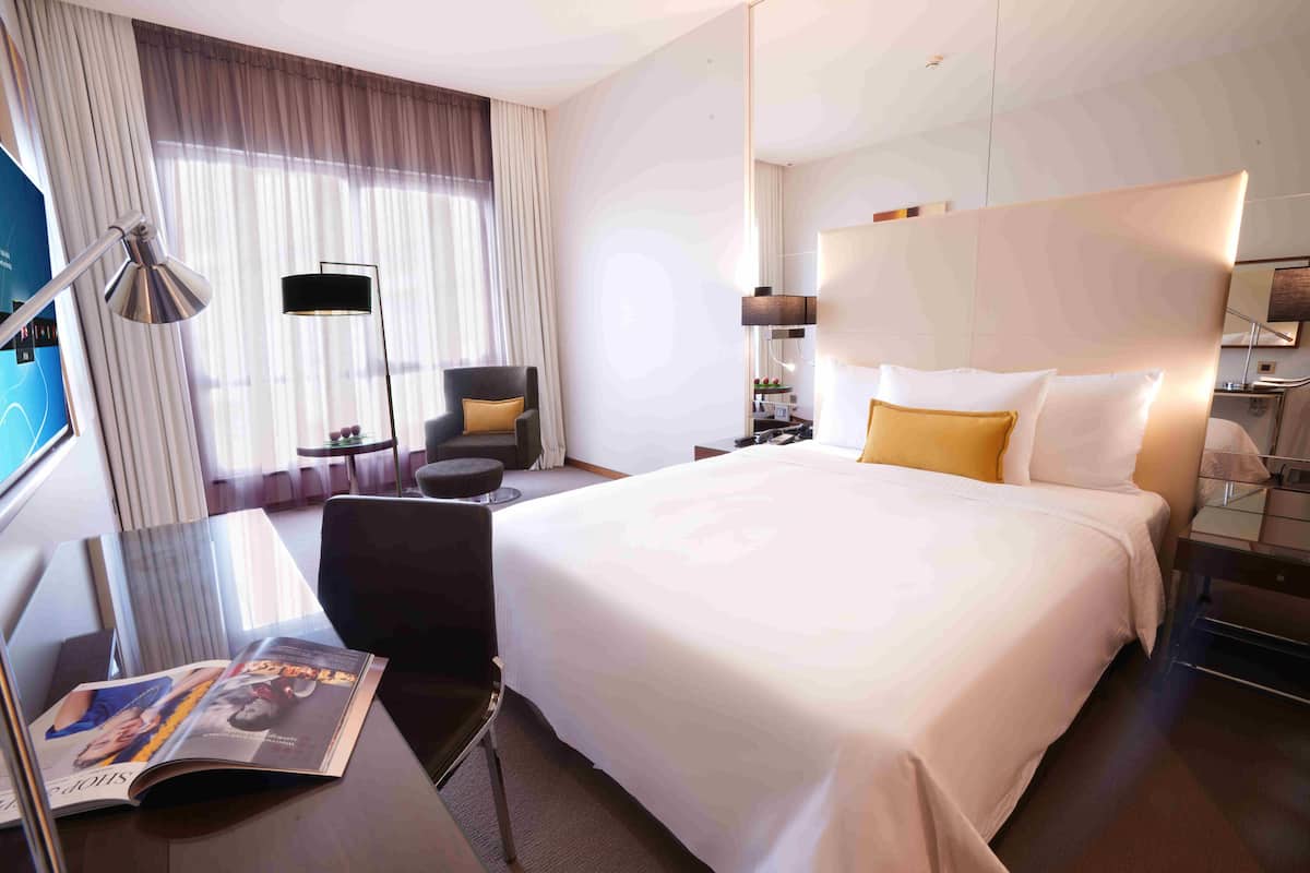 Pillow-top beds, in-room safe, desk, laptop workspace
