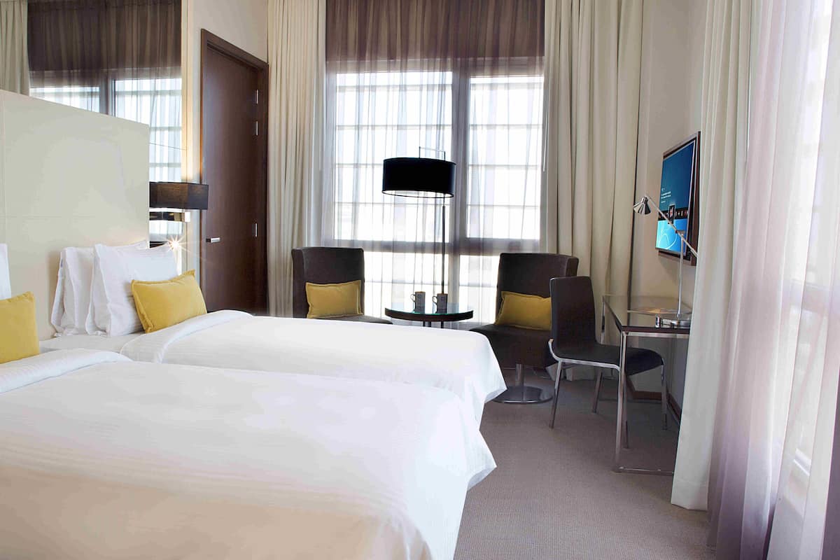 Pillow-top beds, in-room safe, desk, laptop workspace