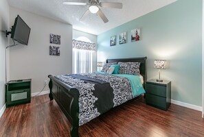 4 bedrooms, iron/ironing board, travel cot, free WiFi