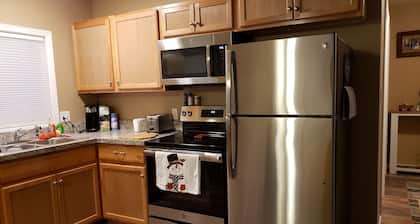 Private, wooded, cozy cabin close to Higgins Lake has everything you need!