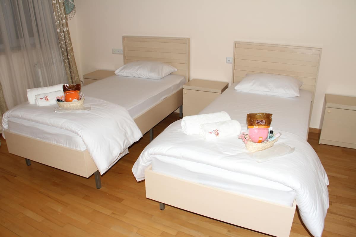 Premium bedding, soundproofing, iron/ironing board (on request)