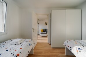 2 quartos, Wi-Fi, roupa de cama