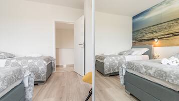 4 makuuhuonetta, silitysrauta/-lauta, vauvan matkasänky, ilmainen Wi-Fi