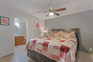 2 bedrooms, iron/ironing board, travel cot, WiFi