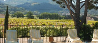 Provence har en ideell beliggenhet i midten av vingårder, enetasjes villa 8 pers.