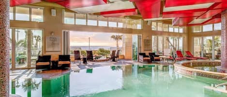 Indoor pool, outdoor pool