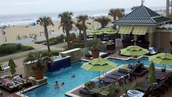 Indoor pool, outdoor pool