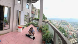 Uitzicht vanaf balkon
