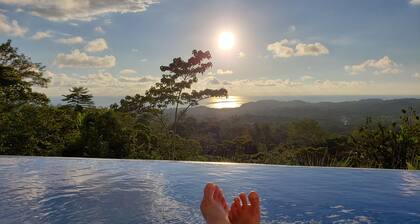 Stunning 180 degree Ocean, Mountain and Jungle Views!