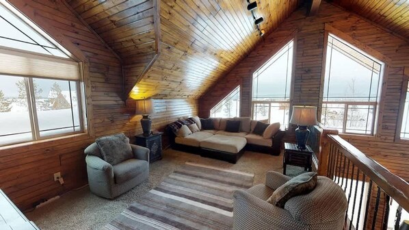 Téléviseur, foyer, lecteur de DVD, bureau