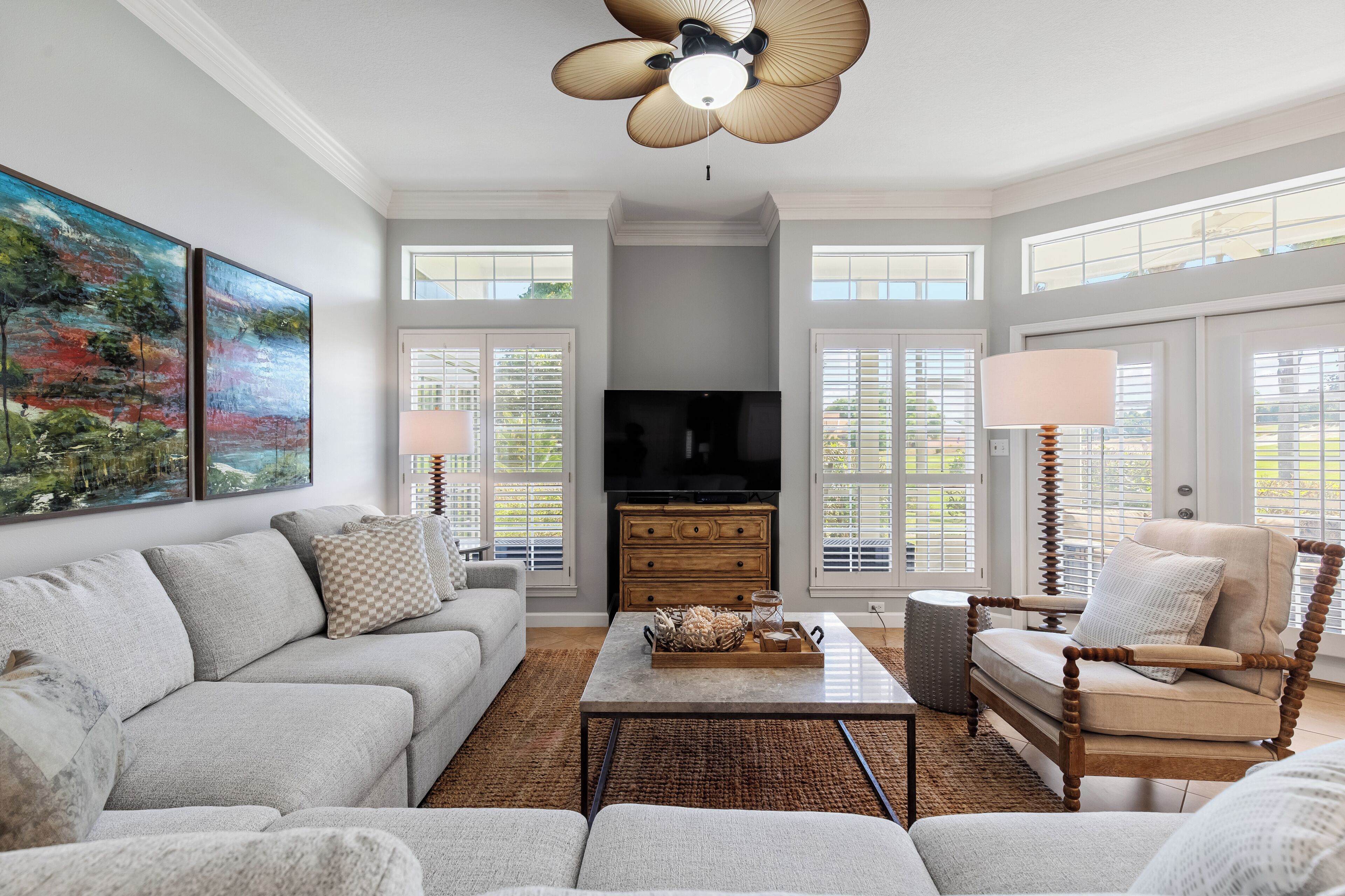 Smart TV, DVD player, books