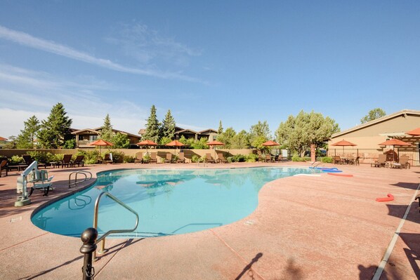 A heated pool