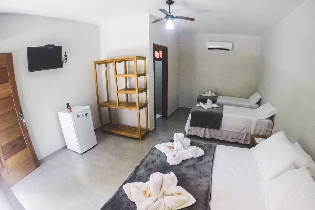 Suite estudio | Cortinas blackout, wifi gratis y ropa de cama