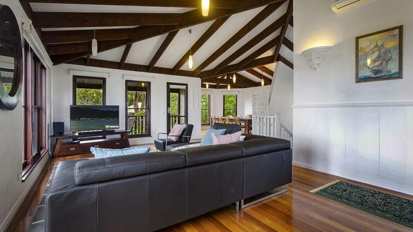TV, fireplace, DVD player