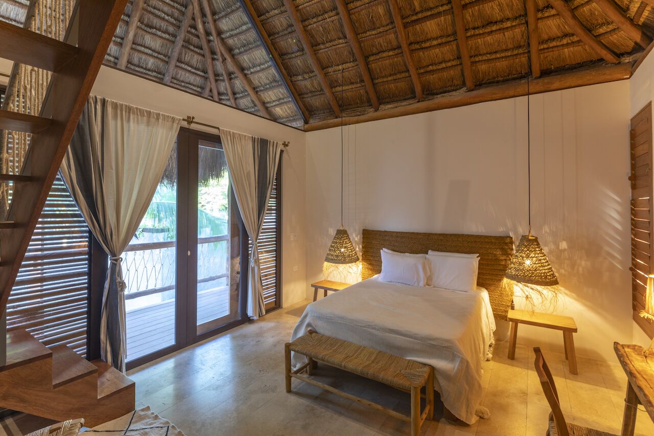 luxury tree house, pool view, mezzanine | view from room