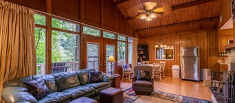 Rivers Edge in Todd - Home with hot tub- Enjoy the River from your front porch rocker