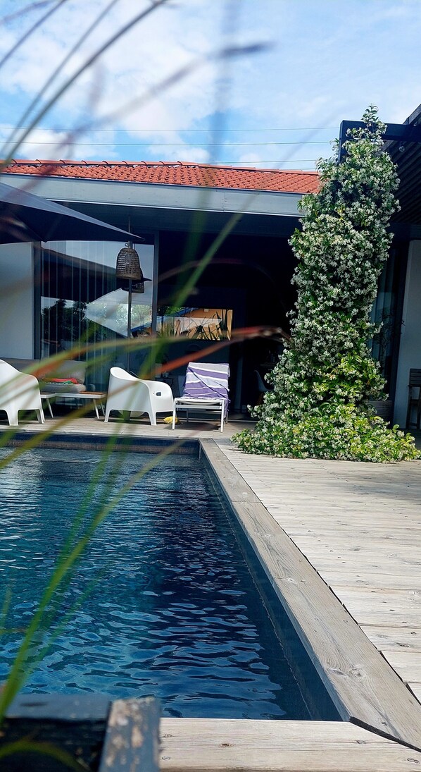 Innendørsbasseng og utendørsbasseng