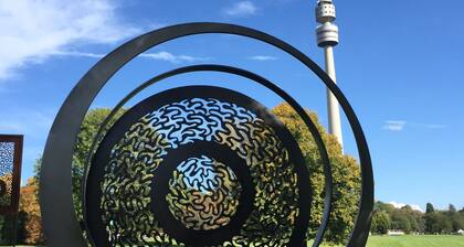 70 sqm attic apartment close to the city, 5 persons