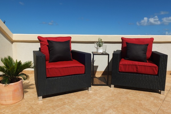 Enjoy a drink at sunrise or sunset on your veranda.