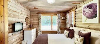 Koselig tømmerhytte i nærheten av Lincoln