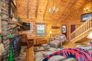 TV, fireplace, video games