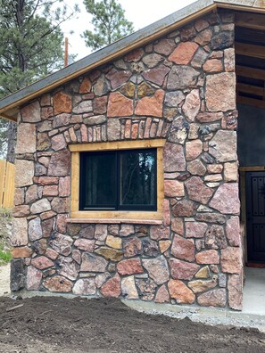 Exterior detail - Quaint  Corner Stone Guest Cottage -  (Story)