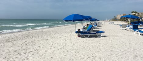 En la playa