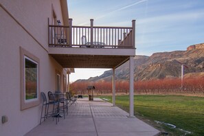 Terrace/patio - Solid Ground Orchard on the Fruit and Wine Byway in Palisade (Palisade)