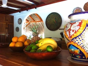 Breakfast meal - Hacienda la Rusa (Barra de Potosi)