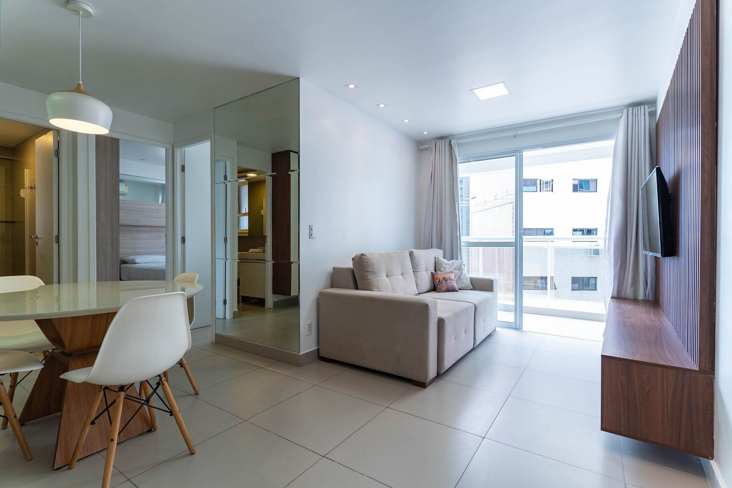 Apartamento conforto | Área de estar | Pebolim
